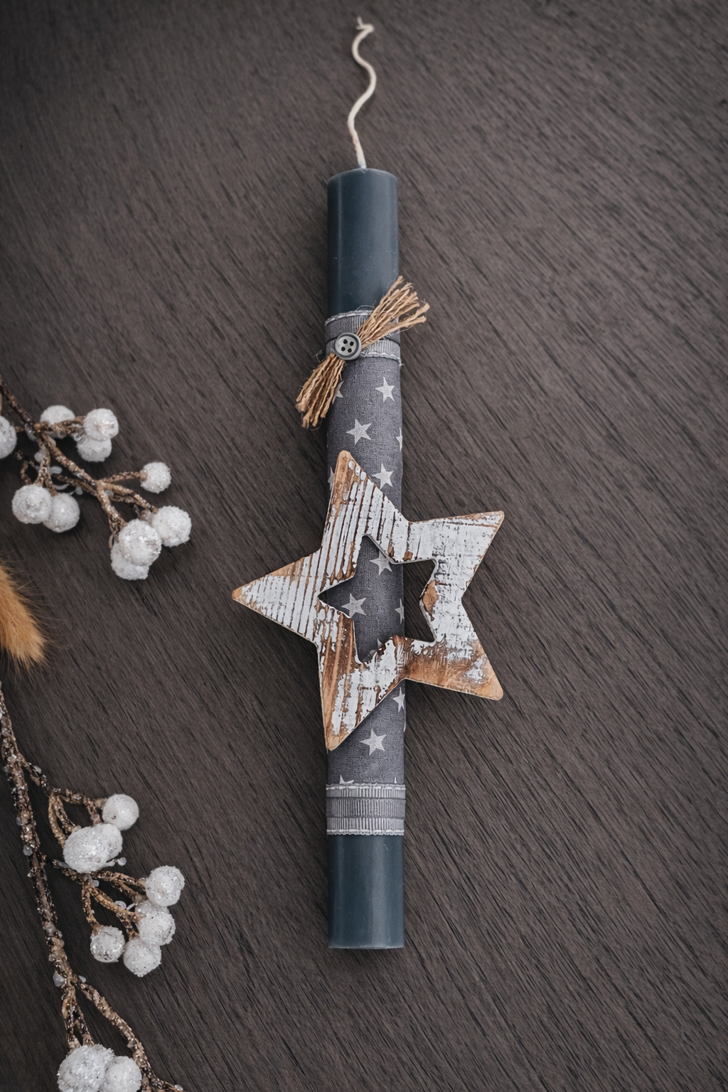 Χειροποίητη Παιδική Πασχαλινή Λαμπάδα – Αστεράκι