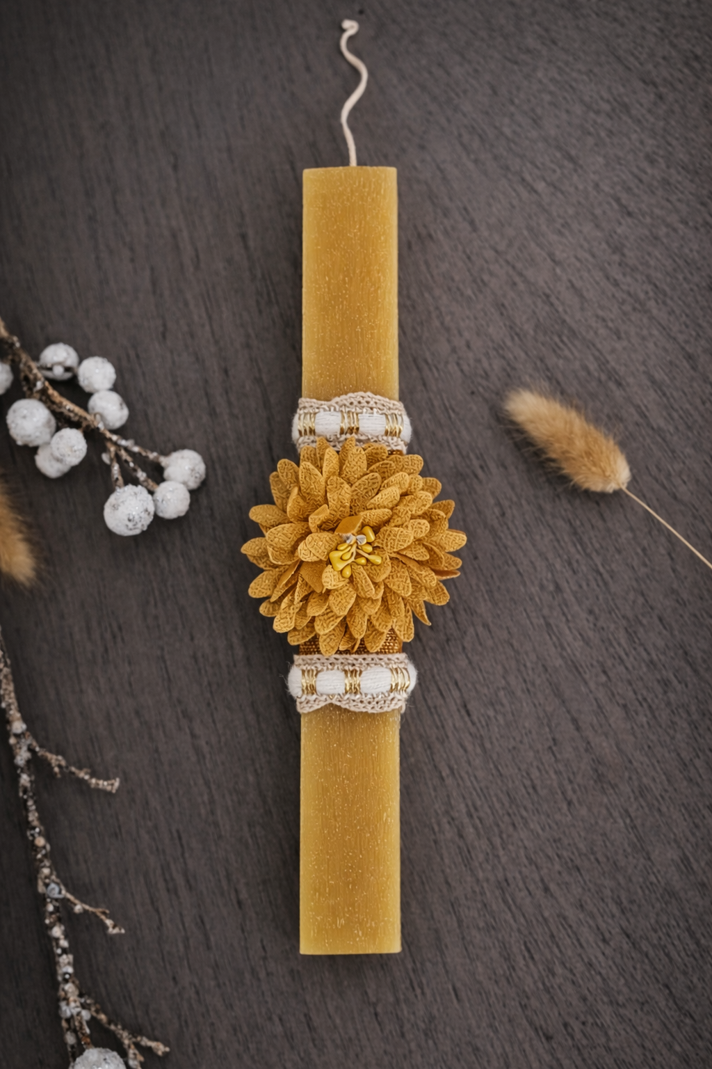 Χειροποίητη Πασχαλινή Λαμπάδα – Λουλούδι