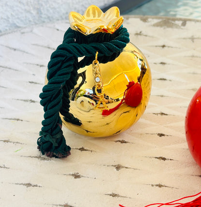 Γούρι ρόδι Gold