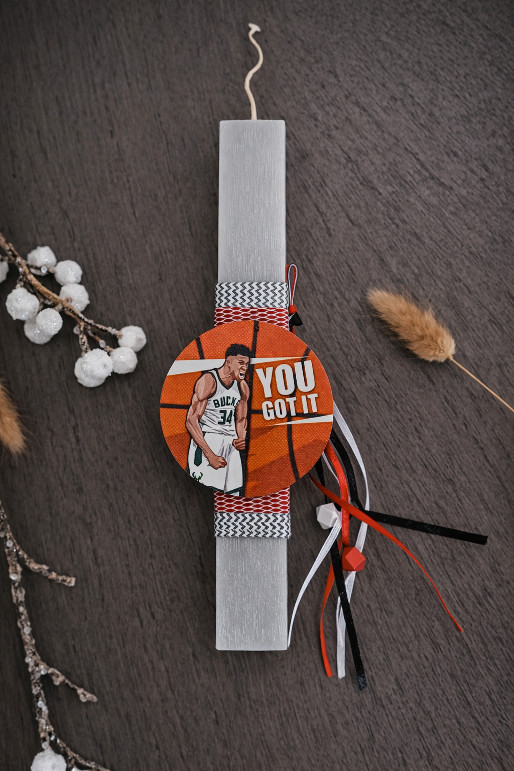 Χειροποίητη Παιδική Πασχαλινή Λαμπάδα – Αντετοκούνμπο