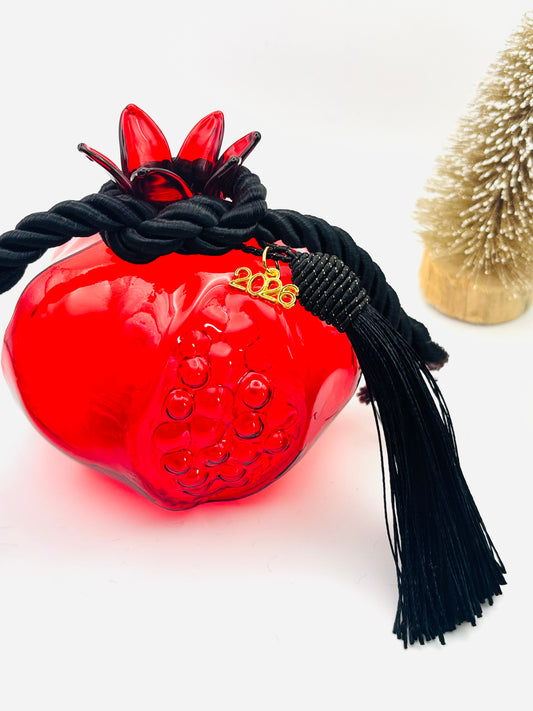 Γούρι ρόδι Glassy