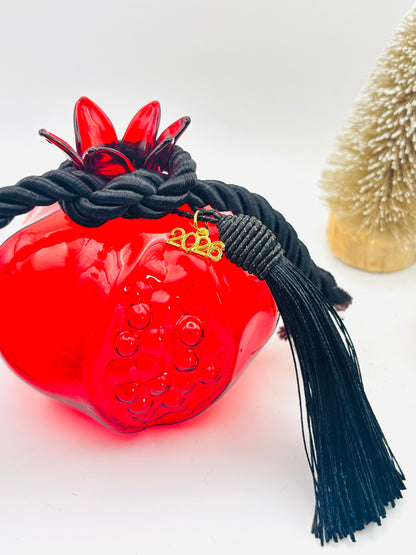 Γούρι ρόδι Glassy