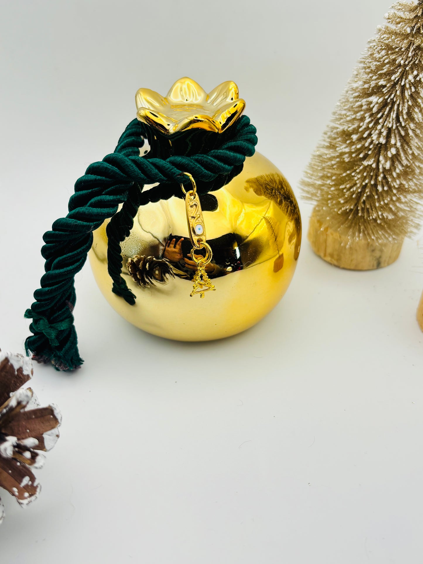 Γούρι ρόδι Gold