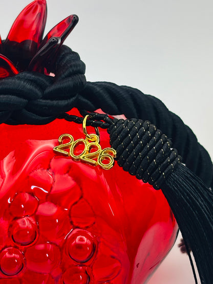 Γούρι ρόδι Glassy