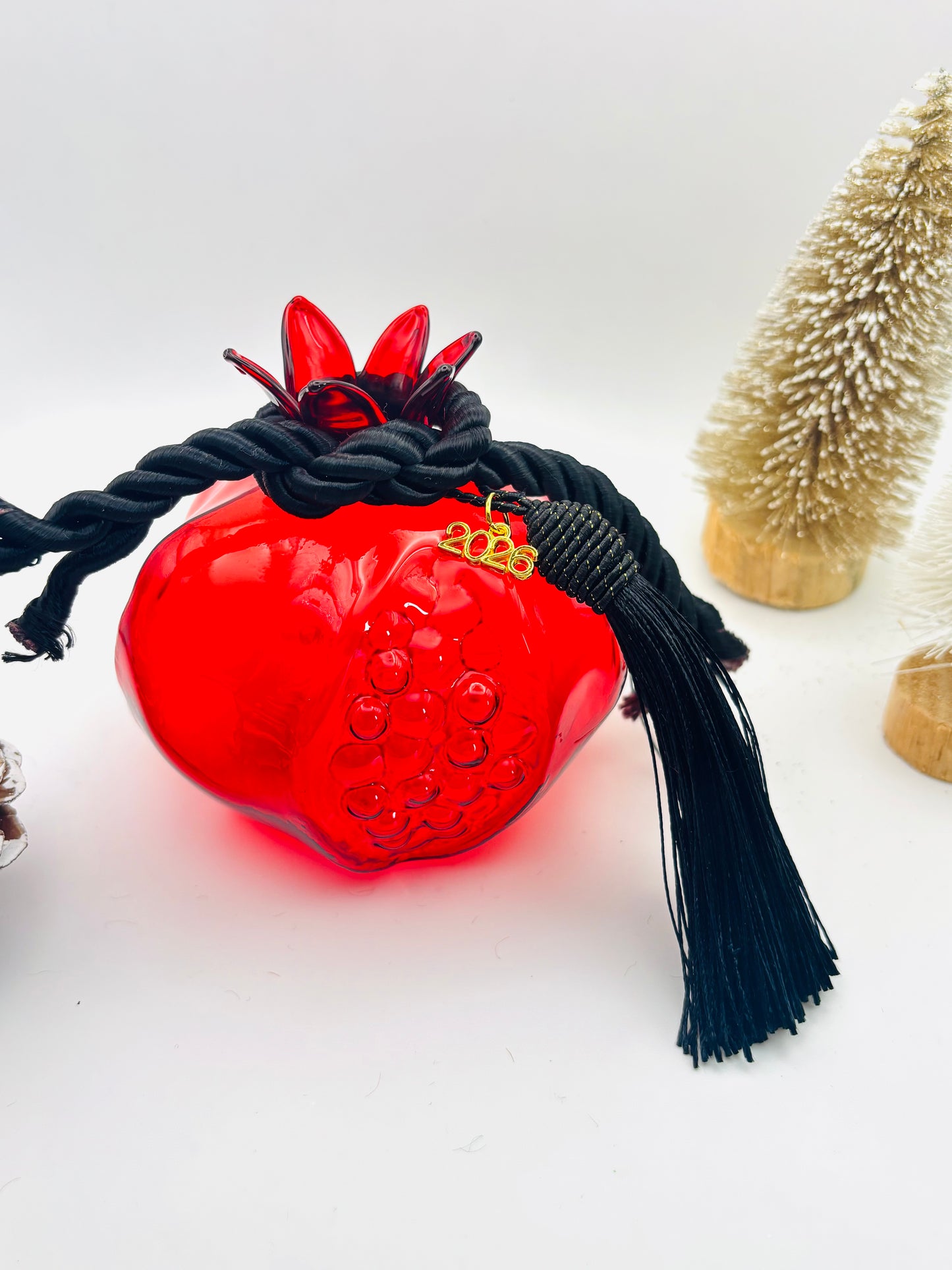 Γούρι ρόδι Glassy