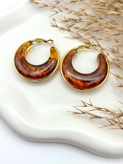 Σκουλαρίκια Brown